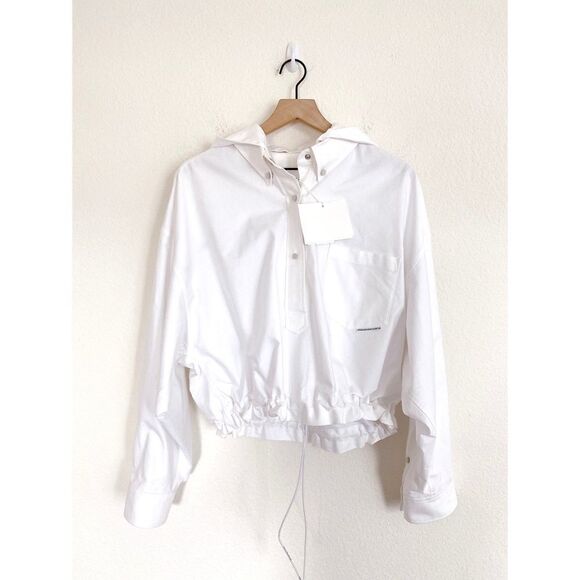 Alexander Wang Henley Shirt Jacket Detached hoodie - Picture 4 of 14